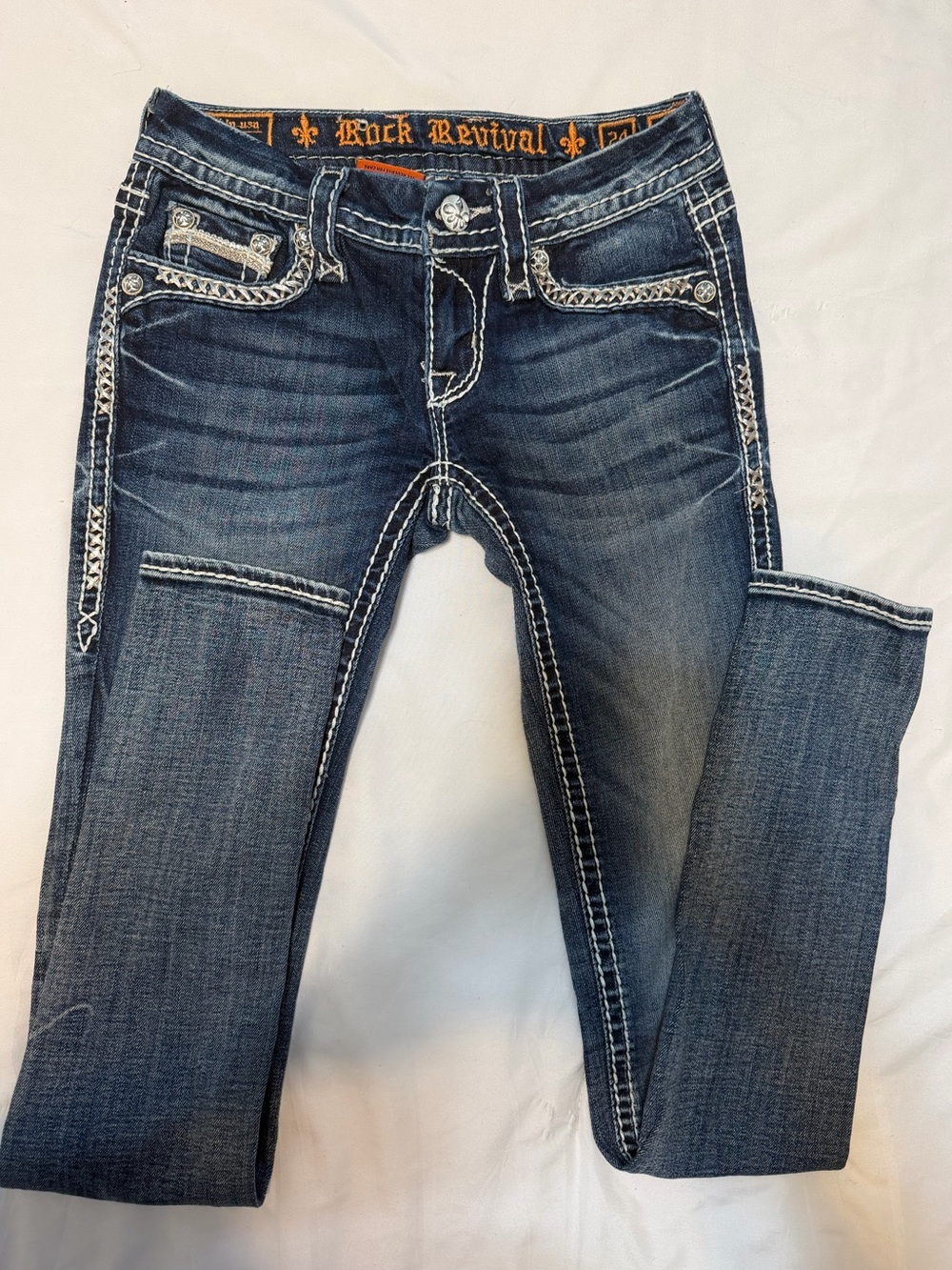 Women’s Rock Revival Skinny Essie Denim Jeans Size 24